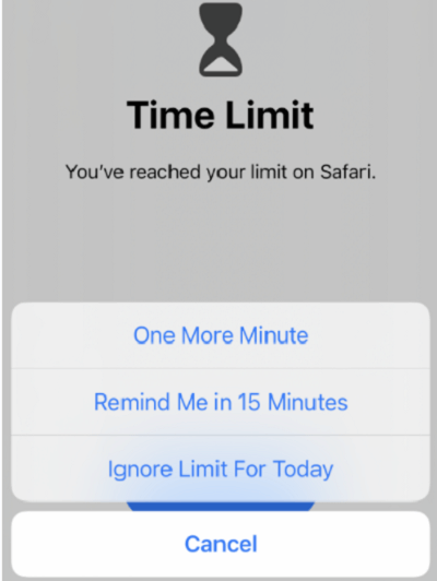 Bildschirmzeit hacken - App-Limits