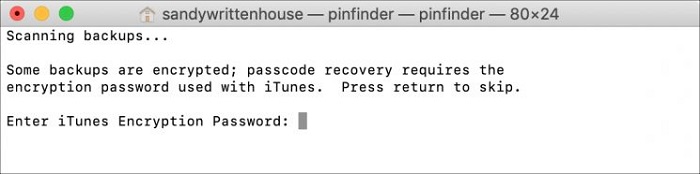 Bildschirmzeit-Passcode mit Pinfinder wiederherstellen
