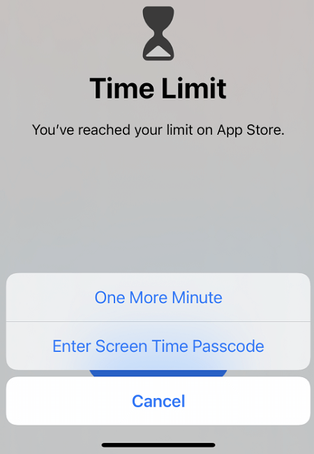 Bildschirmzeit kann nicht durch Neuinstallation einer App entfernt werden
