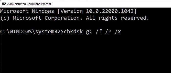 Dateiprüfung an der Eingabeaufforderung