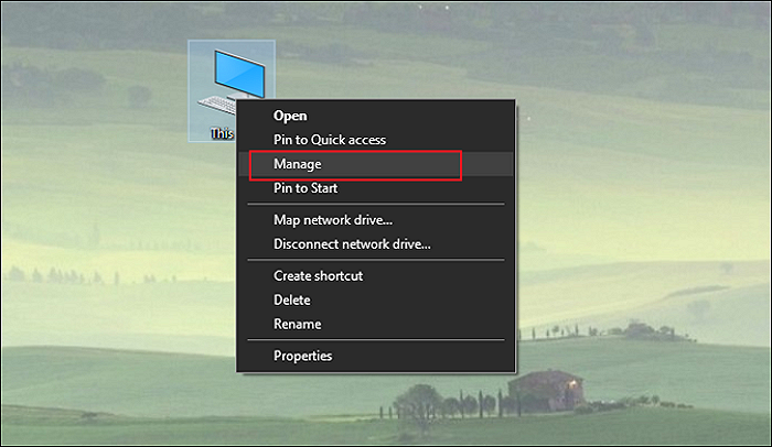 Gehen Sie zur Datenträgerverwaltung