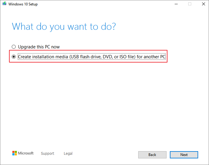 ISO-Datei von Windows 10 herunterladen