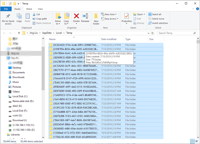 Temp-Dateien löschen