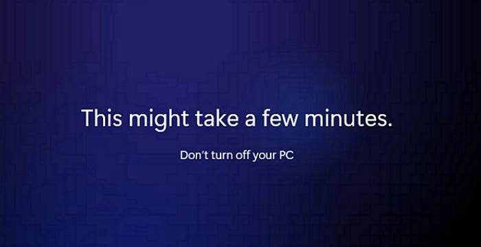 Vollständige Installation von Win 11