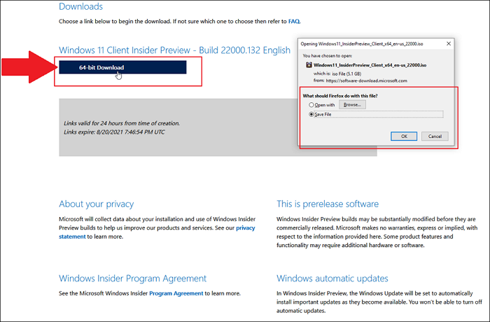 ISO-Dateien herunterladen