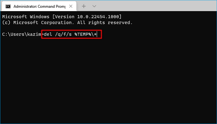 Eingabetaste drücken
