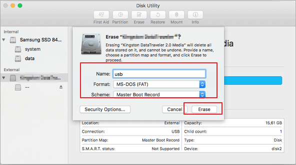 SD-Karte auf Mac formatieren