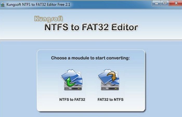 Kungsoft NTFS zu FAT32-Editor
