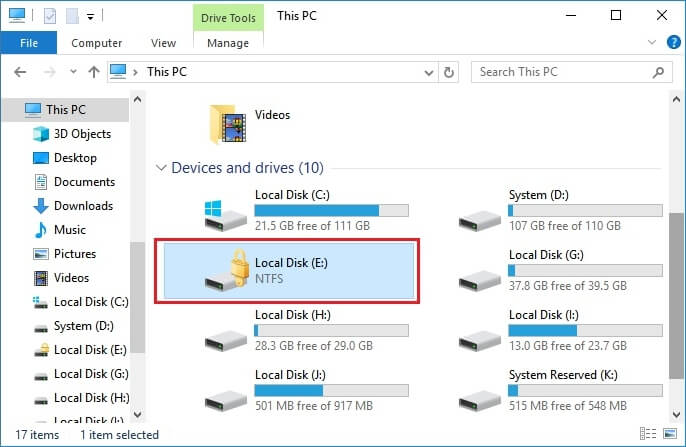 gesperrtes Bitlocker-Laufwerk