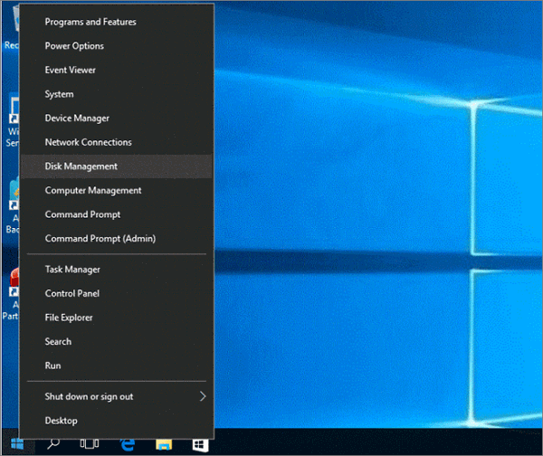 Disk-Manager öffnen