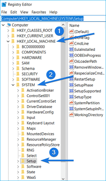 Auf Computer Setup gehen
