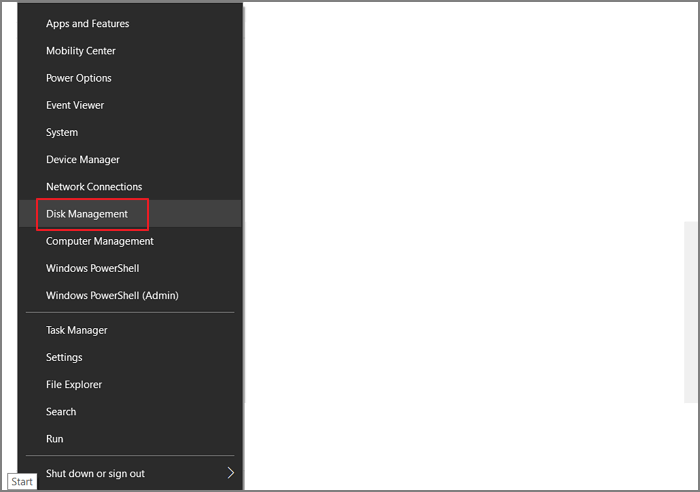 Öffnen Sie die Datenträgerverwaltung