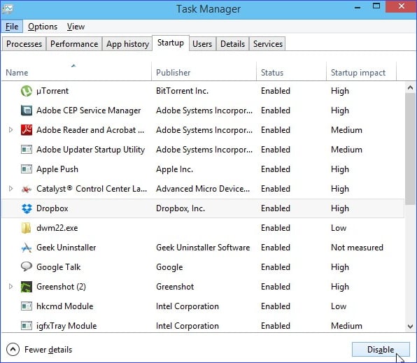 Beenden Sie Programme