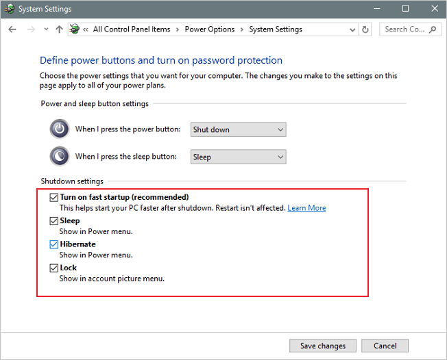 Wählen Sie Schnellstart