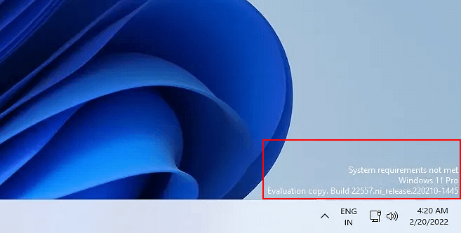 Windows 11-Wasserzeichenbild