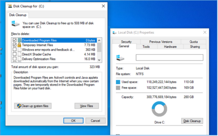 Windows Datenträger bereinigen