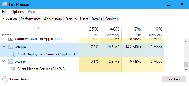 Screenshot von Wsapps