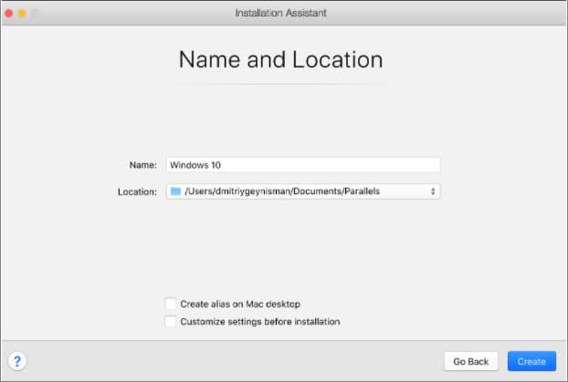 Benennen Sie die Windows-Installation