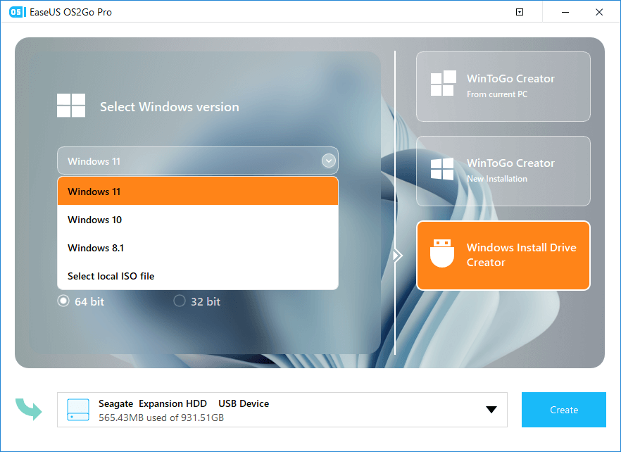 Windows-Installationsmedien erstellen Schritt 1