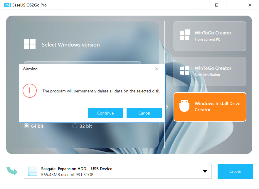 Windows-Installationsmedien erstellen Schritt 2