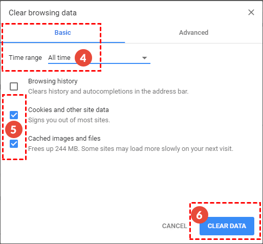 Zwischengespeicherte Bilder überprüfen