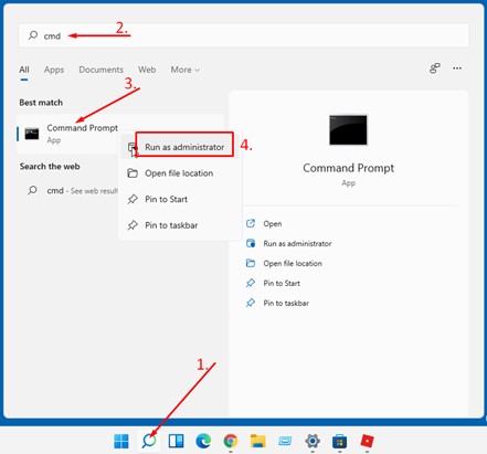 Klicken Sie auf Als Administrator ausführen