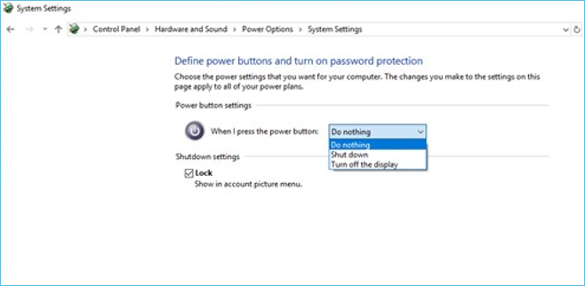 Auf Ausschalten klcken