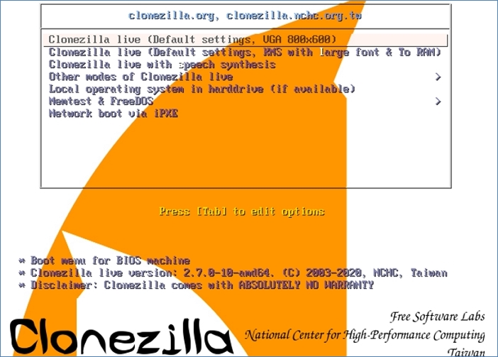 Clonezilla-Sicherung