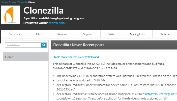 Clonezilla-Software