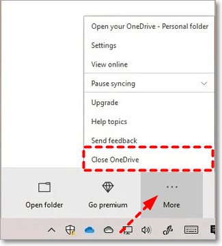 OneDrive schließen