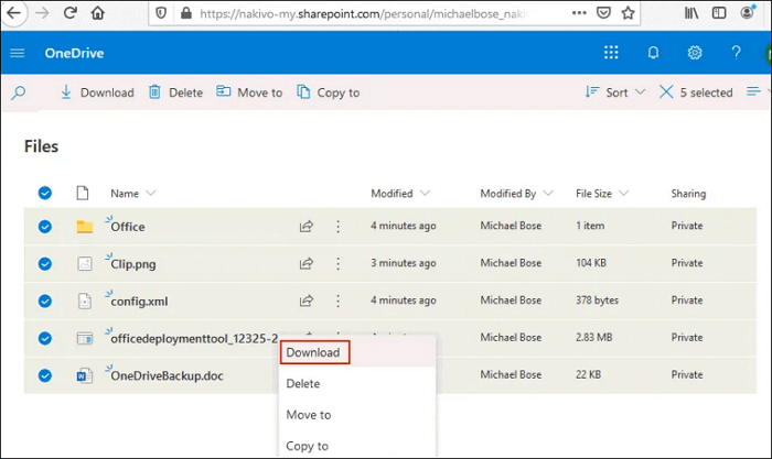 Dateien herunterladen