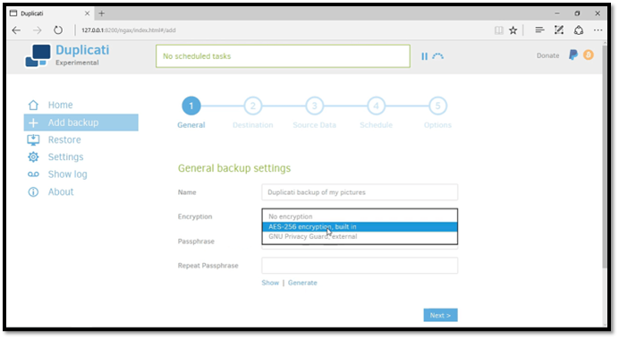 Duplicati Open-Source-Backup-Software