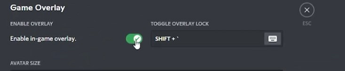 Im Spiel-Overlay aktivieren