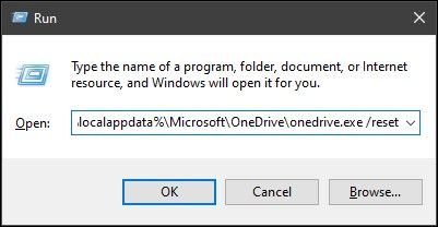Setzen Sie Ihr Onedrive zurück