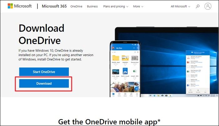 Laden Sie Onedrive erneut herunter