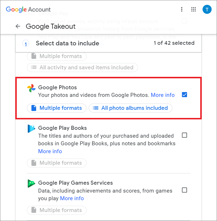 Google Takeout