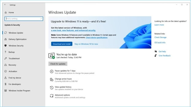 Upgrade-Updates überprüfen