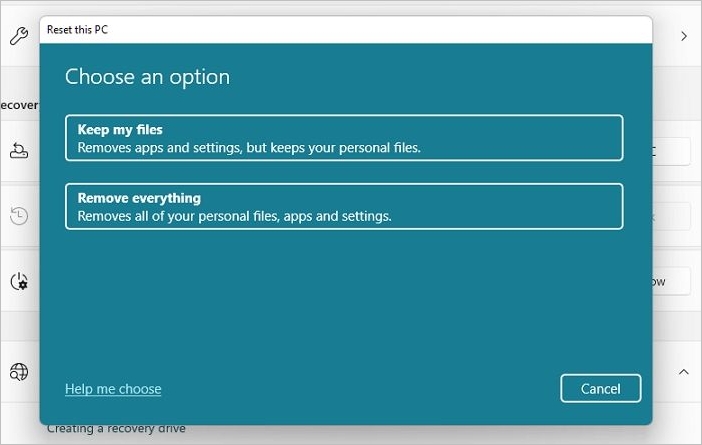 setze diesen pc windows zurück