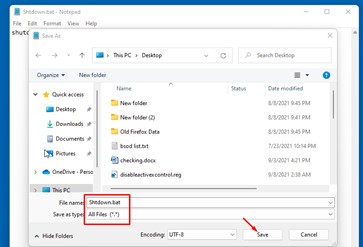 Stapeldatei speichern