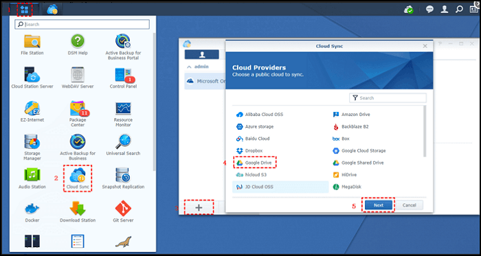 wie man sich bei Google Drive in Cloud Sync anmeldet