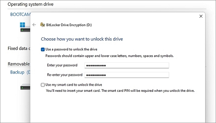 Passwort Bitlocker setzen