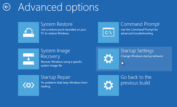 Startup-Einstellungen