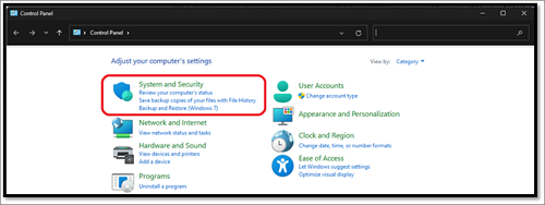 System und Sicherheit