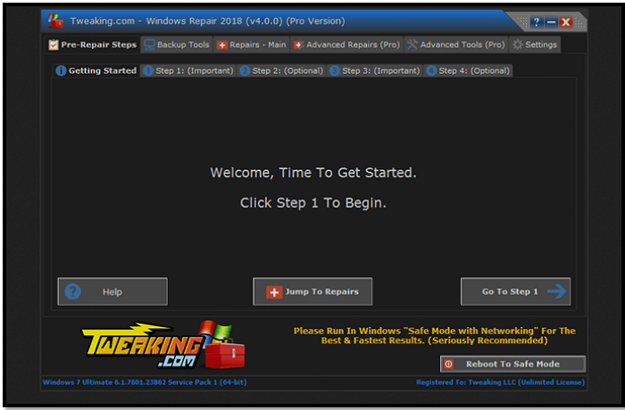 Tweaking's Windows-Reparatur