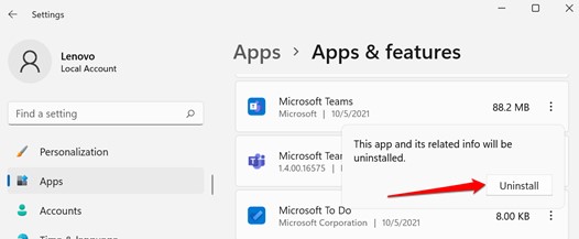 Unnötige Anwendungen deinstallieren