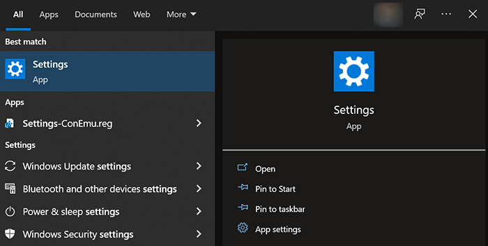 Einstellungen öffnen