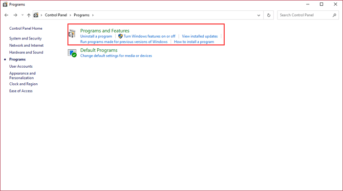 Das Programm deinstallieren