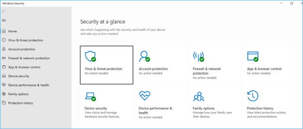 Öffnen Sie den Windows-Defender