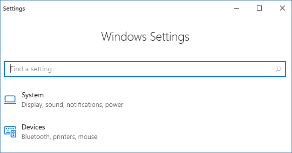 Windows-Einstellungen öffnen