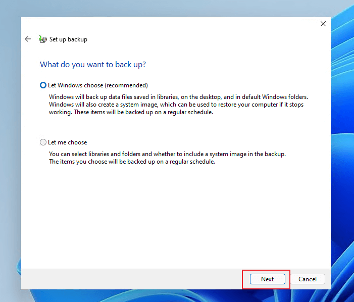 Sichern Sie Windows 11-Dateien mit Backup und Restore - 4